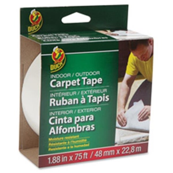 Duck Brand DUC442062 Indoor-Outdoor Carpet Tape; 1-7.8 in. x 75 ft.; White DUC442062 - main